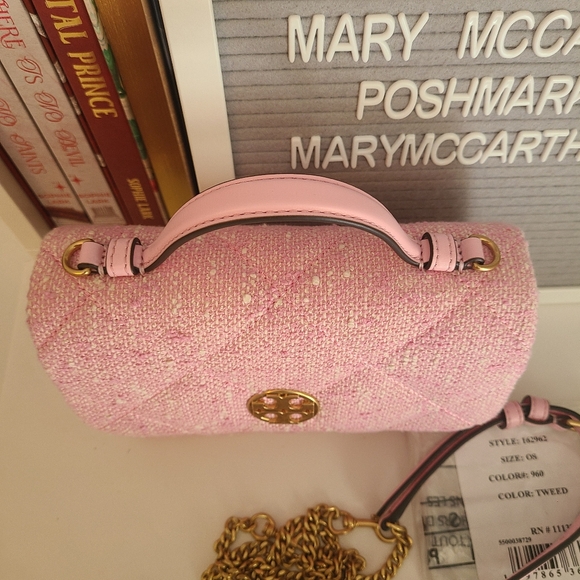 Tory Burch Willa Tweed Mini Top Handle Bag - Picture 4 of 12